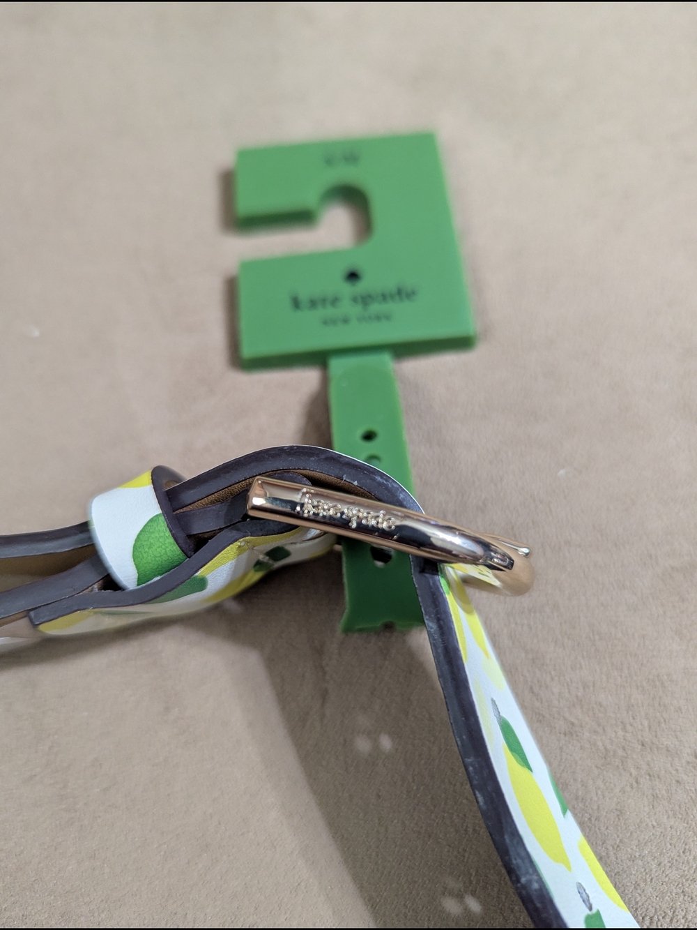 Kate Spade White Lemon Print Belt Bag with Green Leaves - Picture 5 of 10